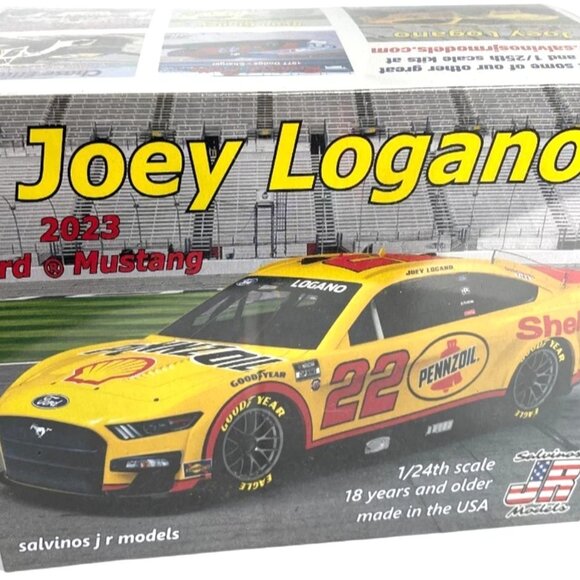 Salvinos Joey Logano 2023 Ford Mustang NASCAR 1/24 Car Model Kit - Picture 1 of 5